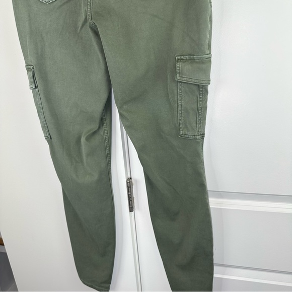 SPANX Stretch Twill Cargo Pants Olive Green Size Large Classic Cargo Neutral - Picture 8 of 8